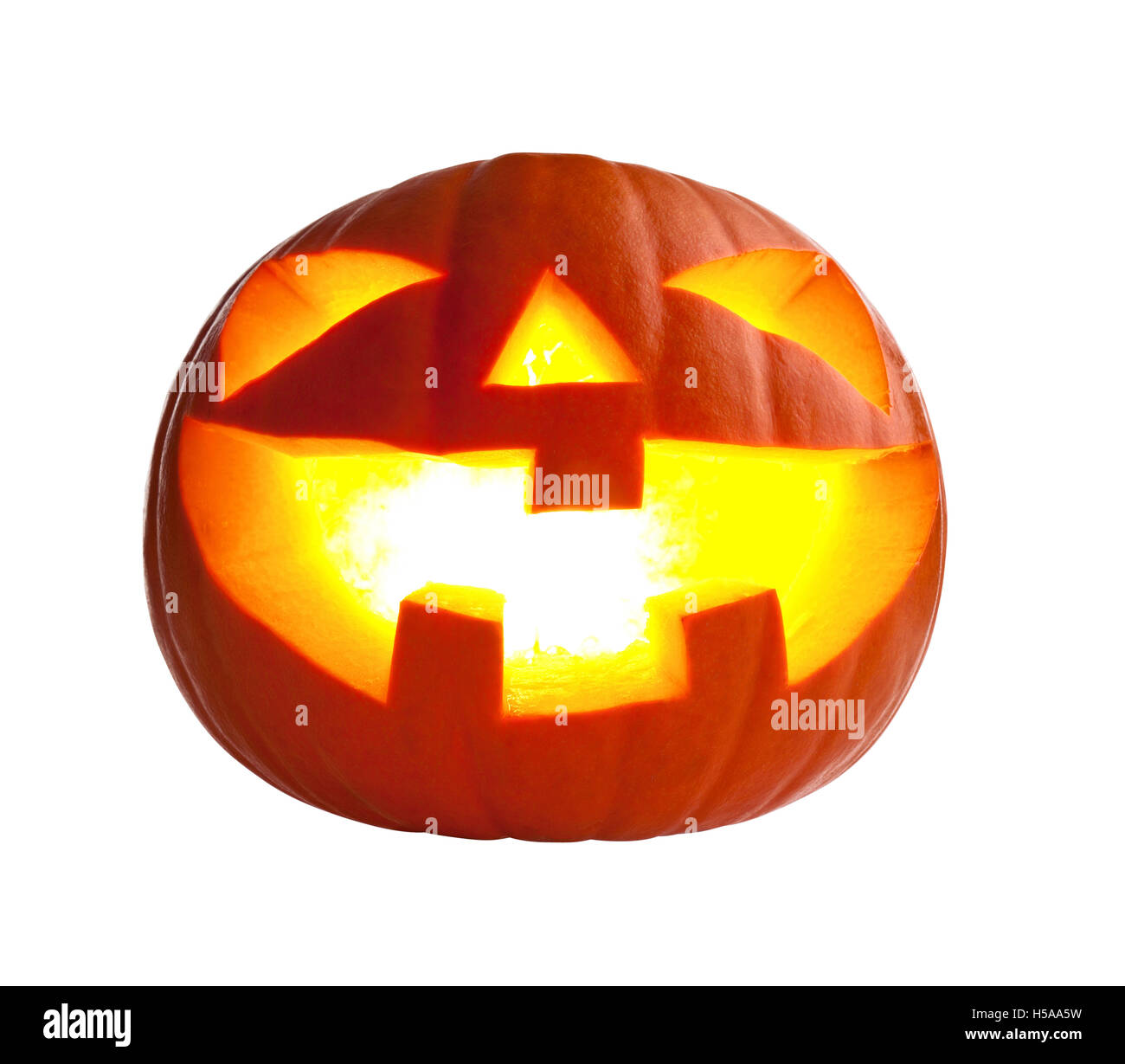 halloween pumpkin isolated on white Stock Photo - Alamy