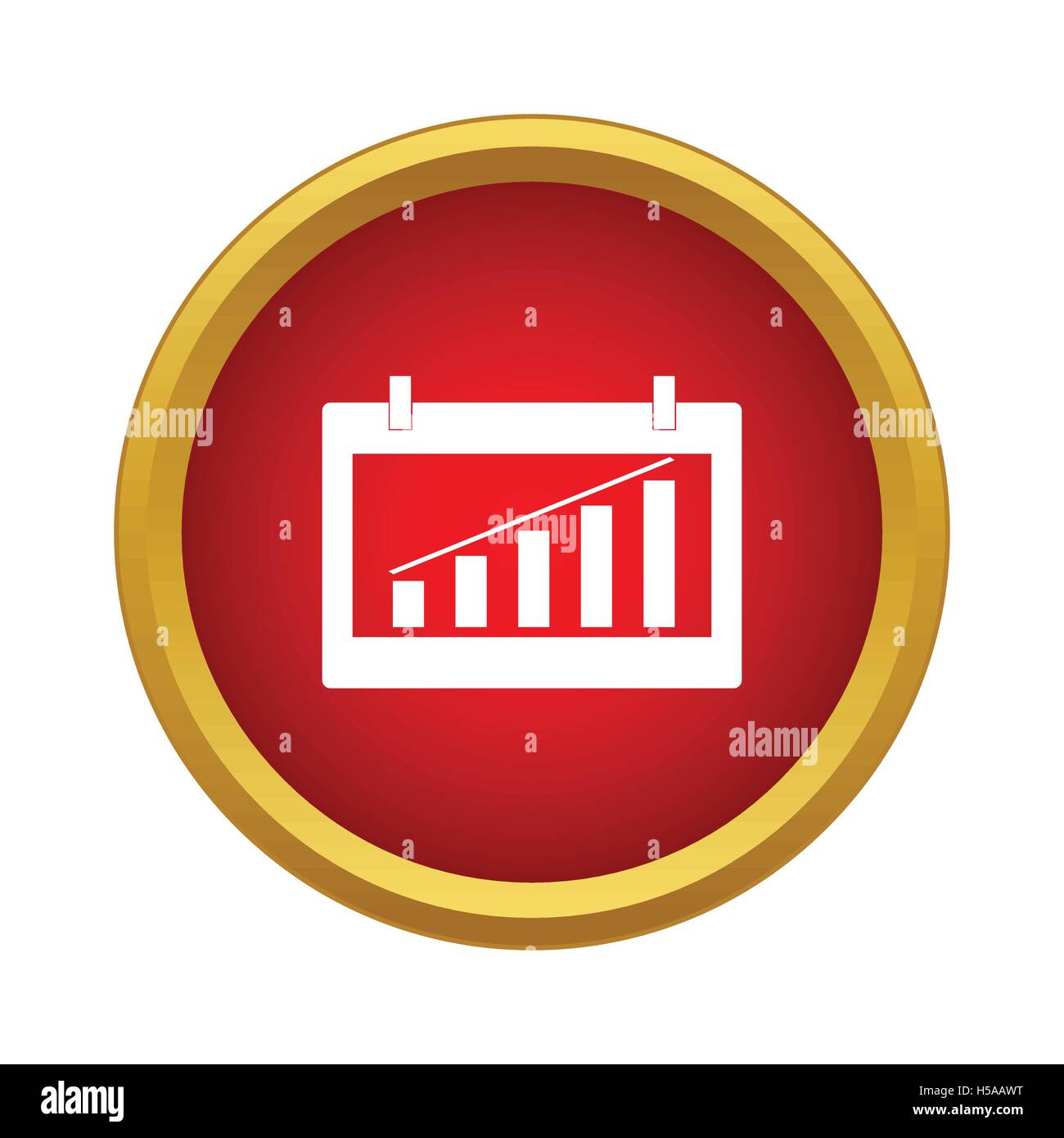 Chart icon, simple style Stock Vector Image & Art - Alamy