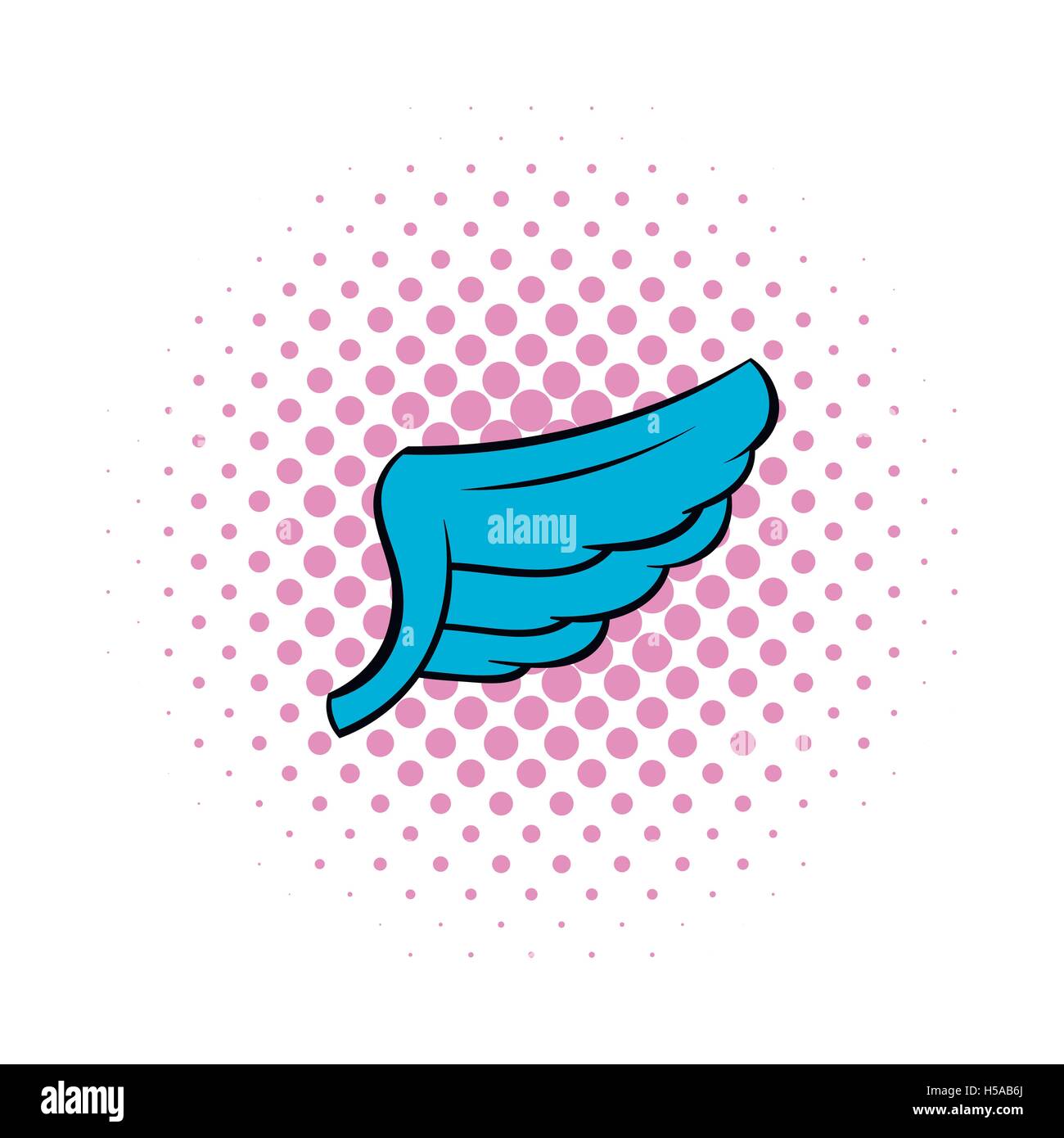 Wing icon, pop-art style Stock Vector Image & Art - Alamy