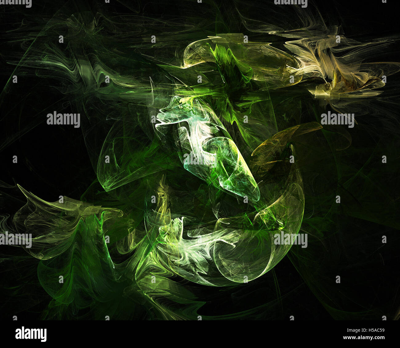 Abstract green and yellow background Stock Photo