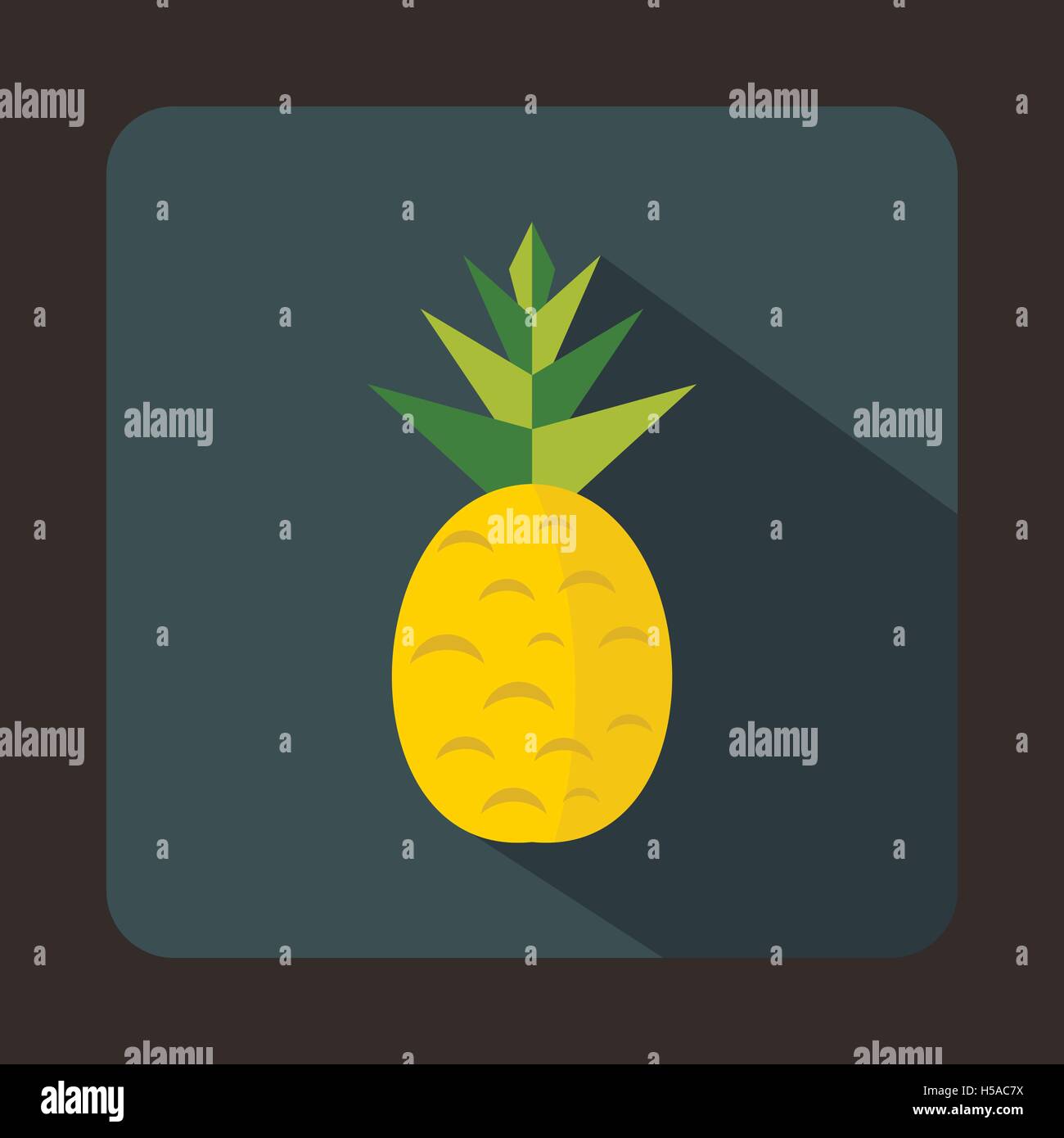 Pineapple icon in flat style Stock Vector Image & Art - Alamy