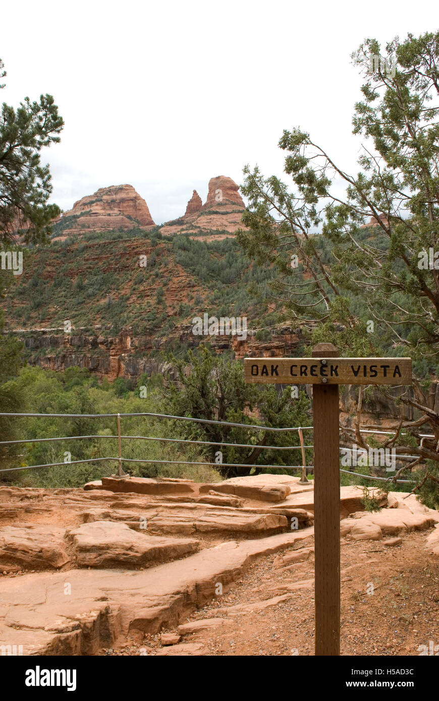 Oak Creek Vista Sedona Arizona USA Stock Photo Alamy