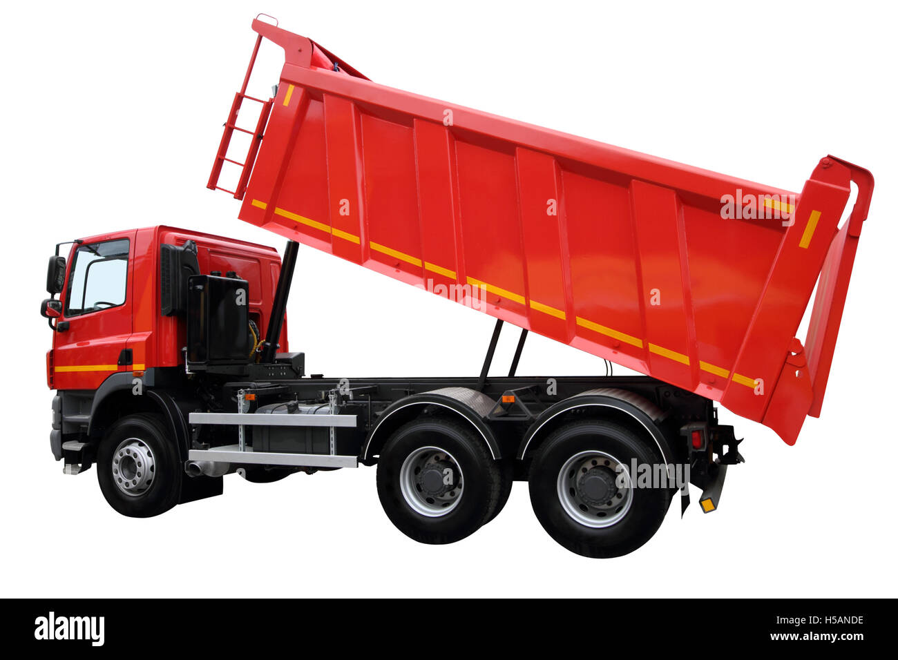 The modern lorry isolated on a white background Stock Photo