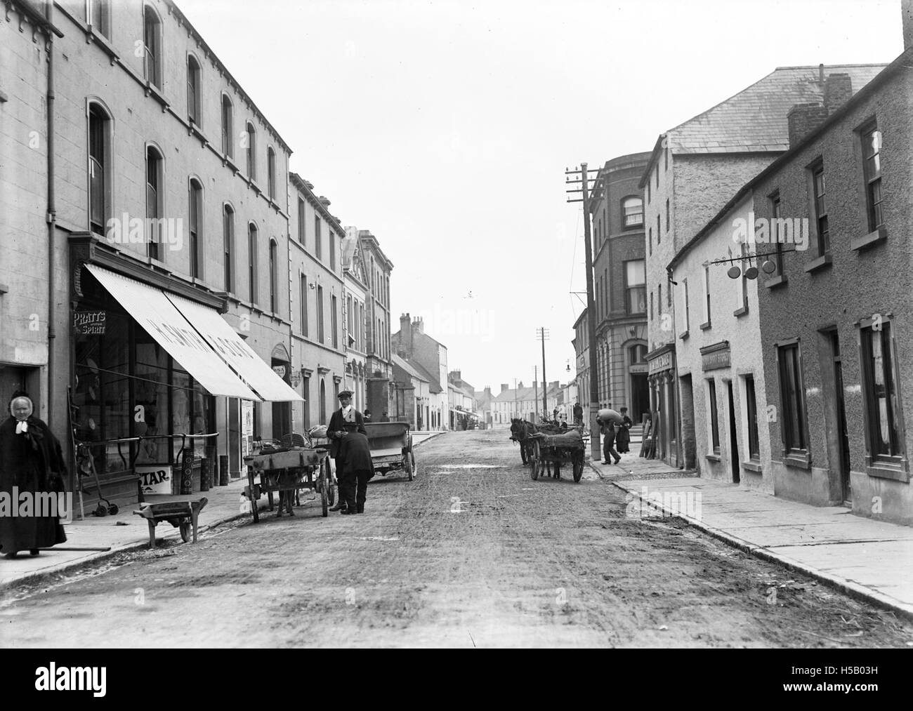 Market Street, Mountmellick Stock Photo Alamy