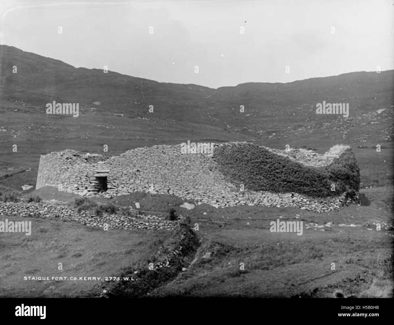 Staigue Fort, located in County Kerry, Ireland, is an ancient stone ...
