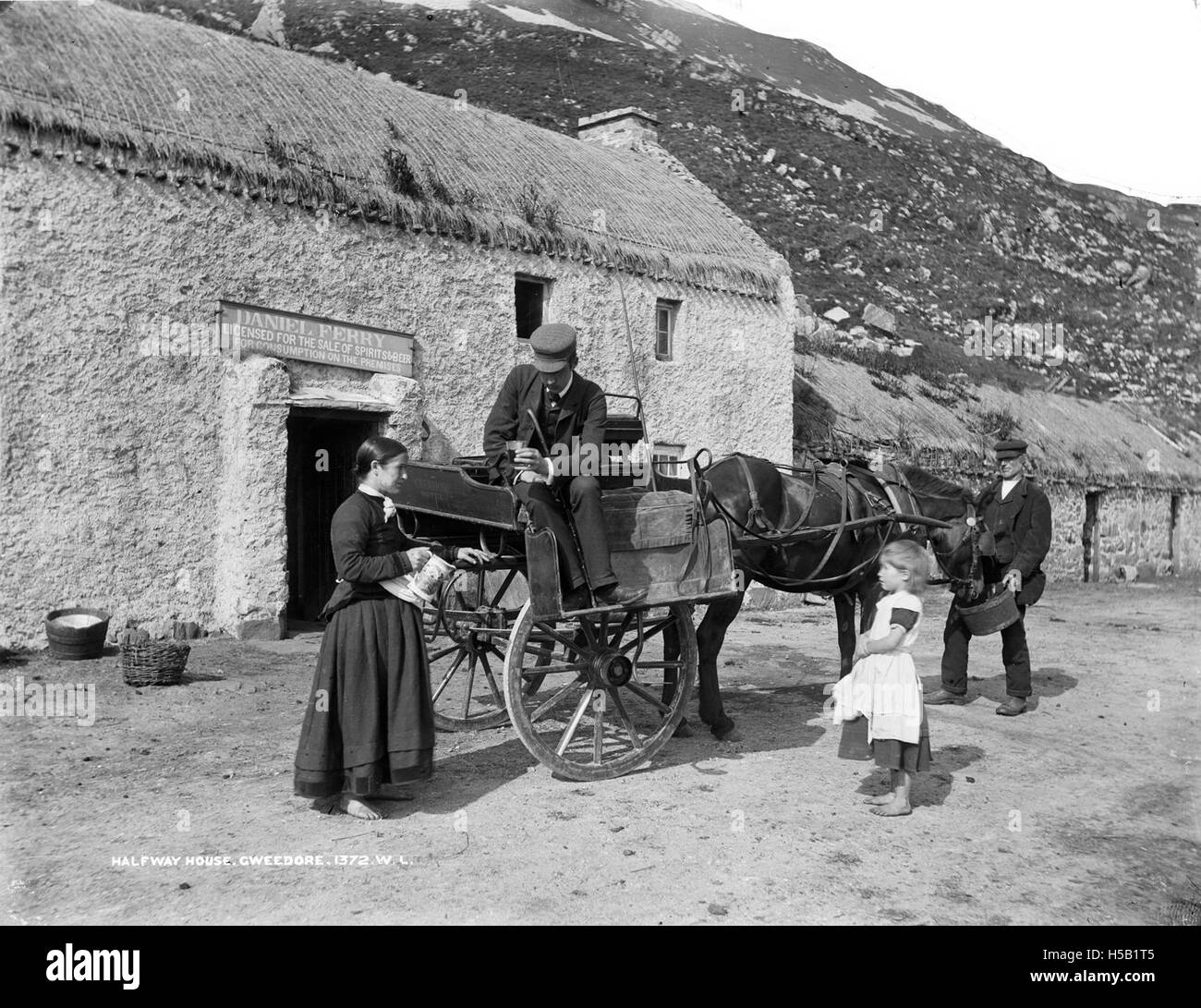 4 Halfway House at Gweedore in Co. Donegal Stock Photo Alamy
