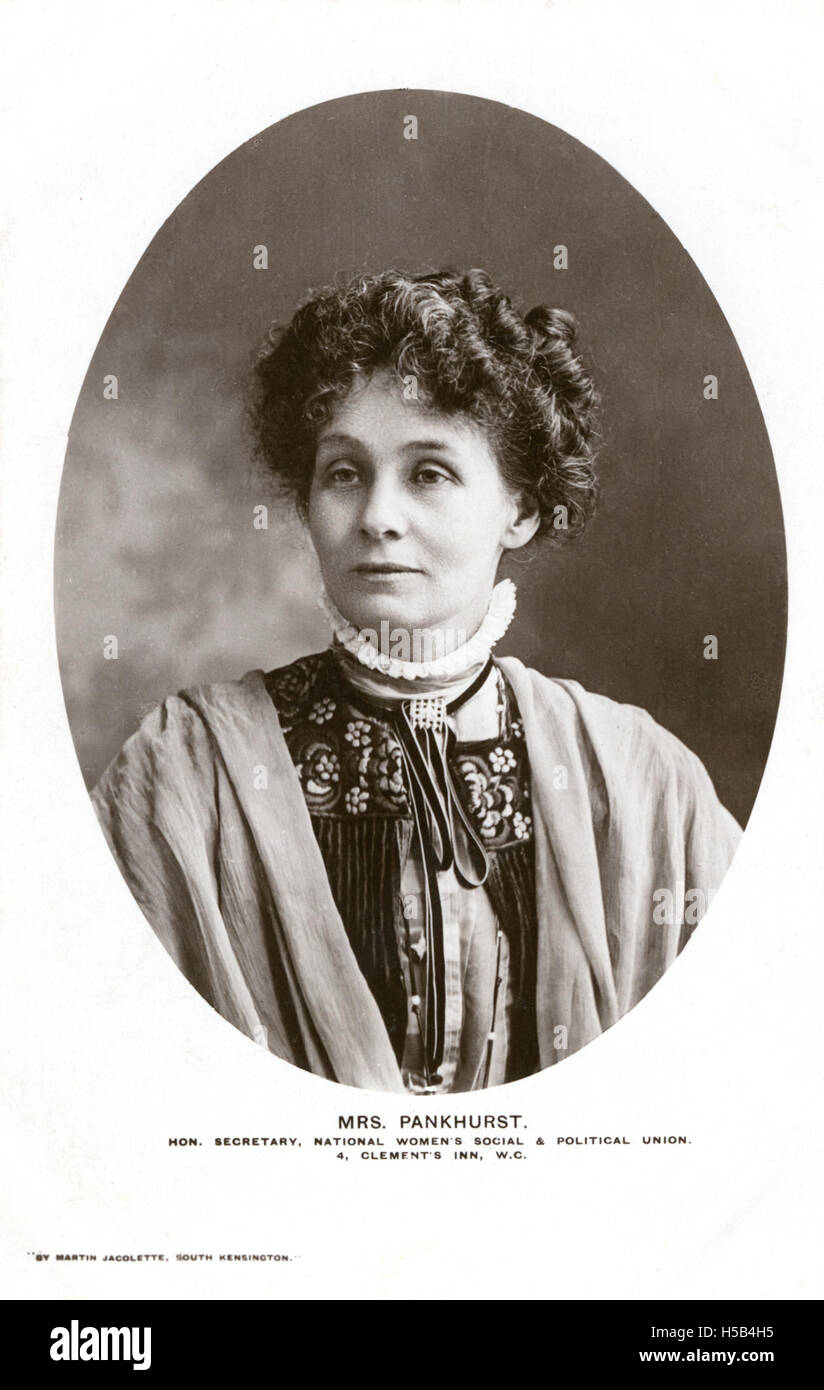 Emmeline Pankhurst, 1907-1912. Stock Photo