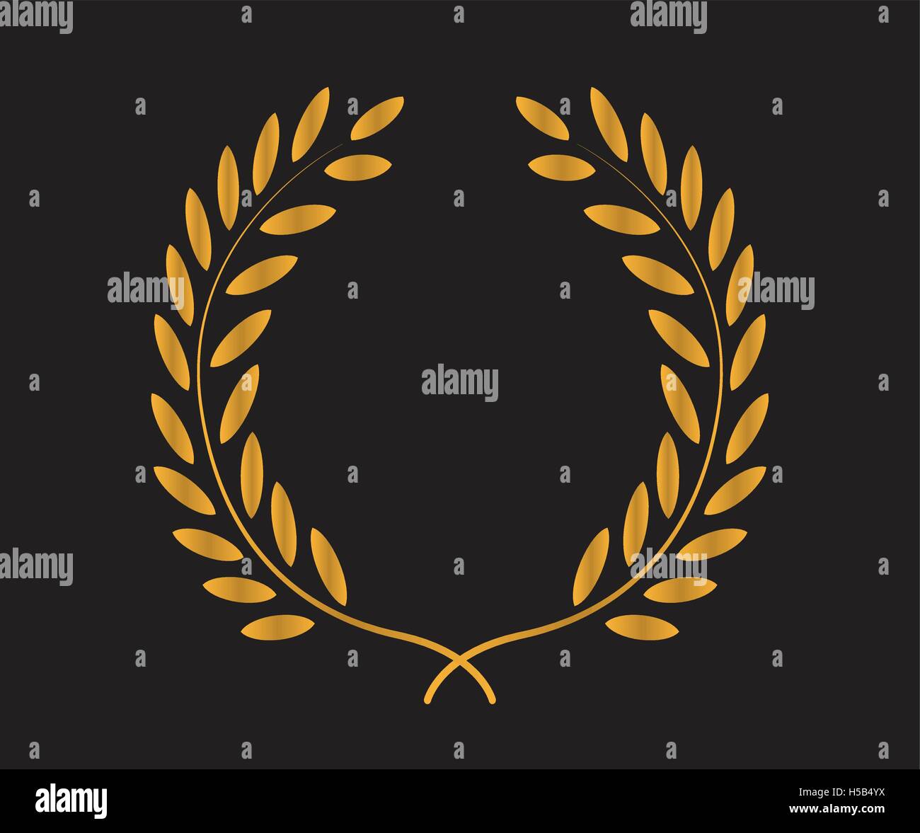 Laurel Wreath Icon Design. EPS 10 supported Stock Vector Image & Art ...