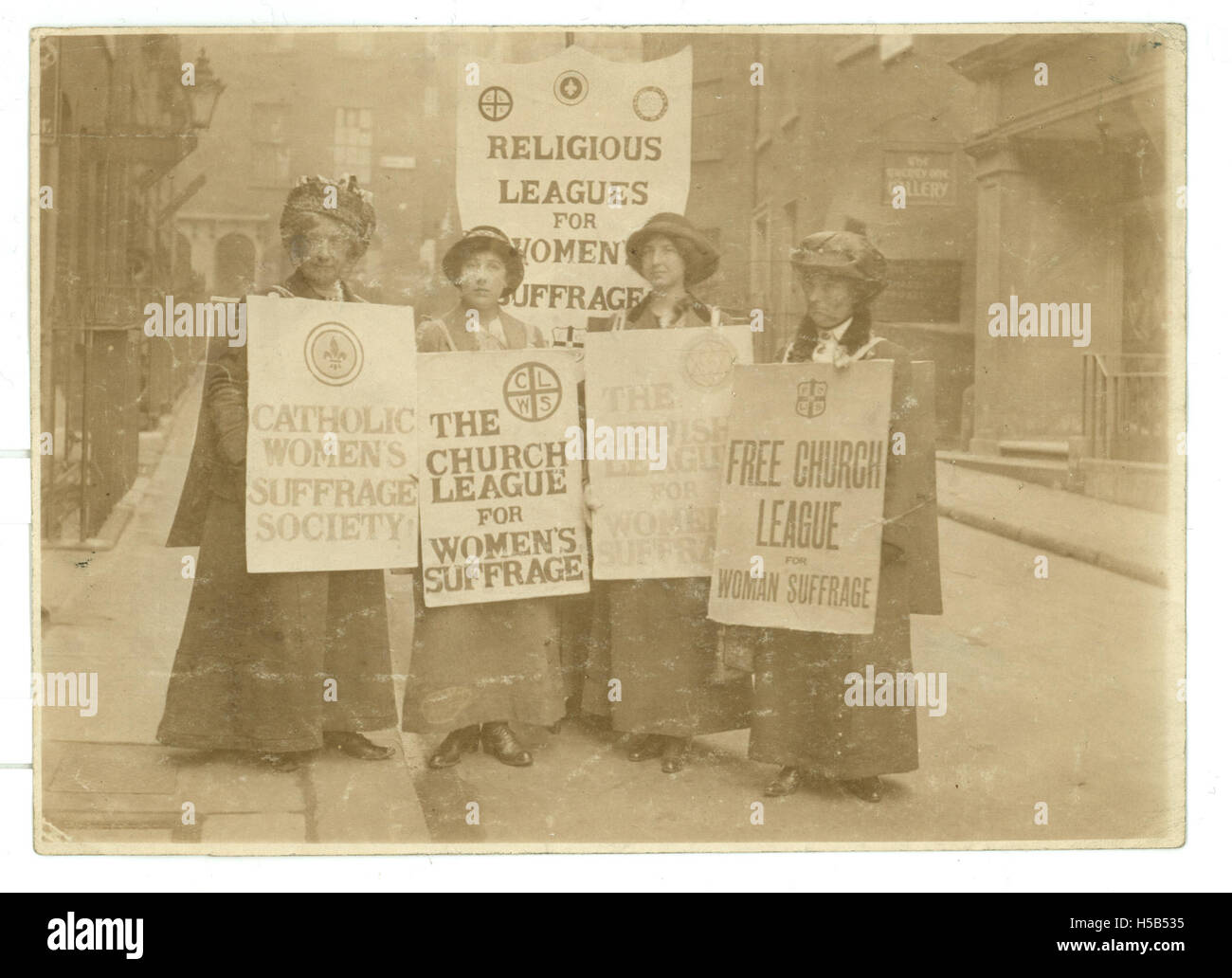 Religious Leagues for Women's Suffrage c.1914 Stock Photo