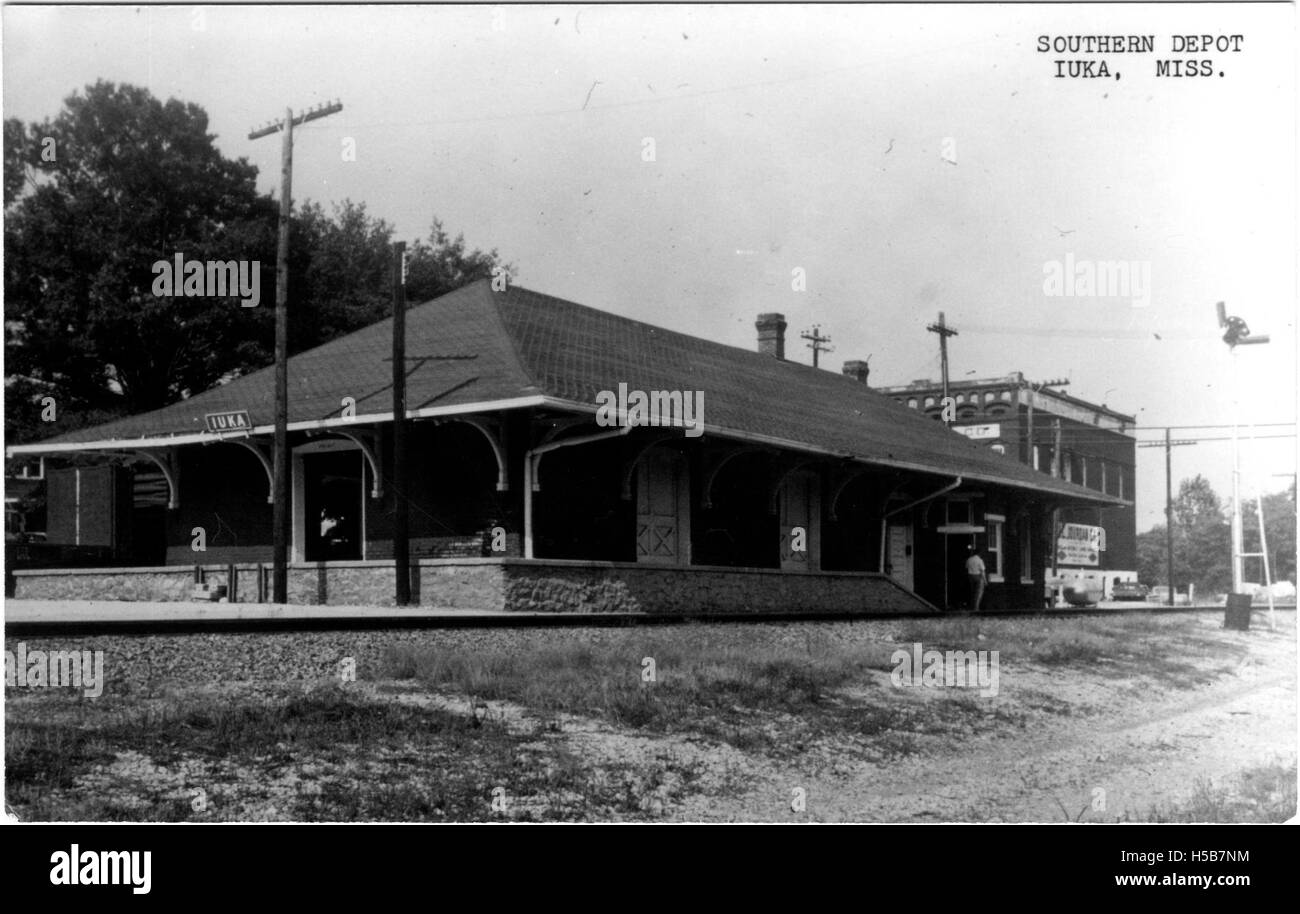 Southern Depot, Iuka, Miss Stock Photo Alamy