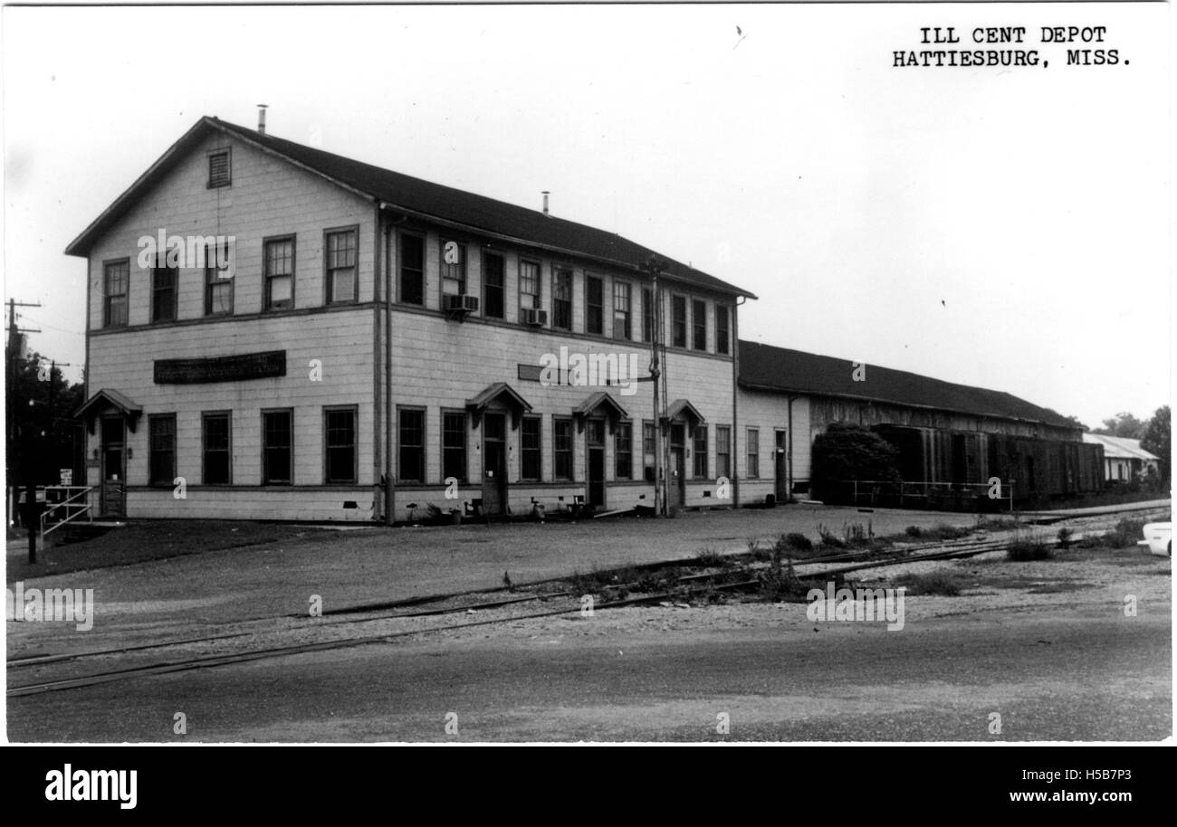 Illinois Central Depot, Hattiesburg, Miss Stock Photo Alamy