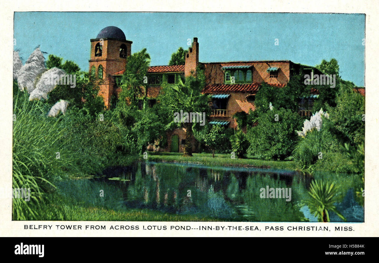 Belfry Tower From Across Lotus Pond, InnByTheSea, Pass Christian
