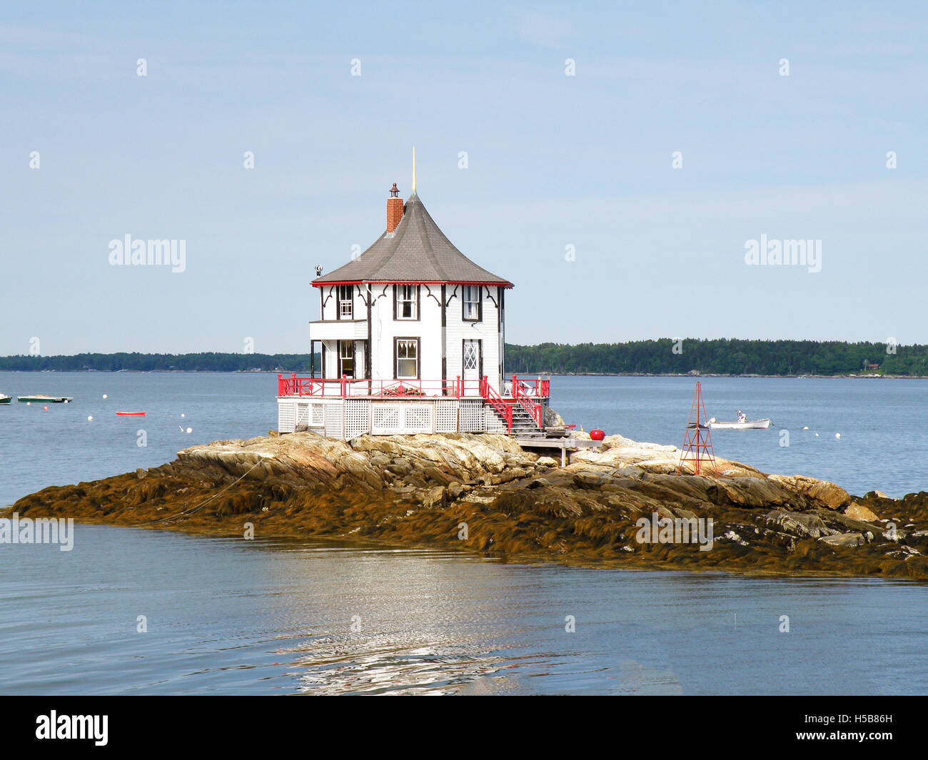 The Nubble lcoated off Bustin's Island in Maine Stock Photo Alamy