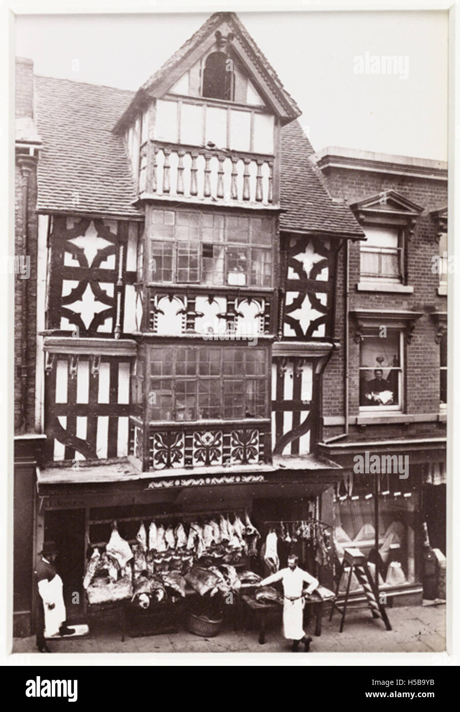 'Shrewsbury, Old House On Pride Hill' Stock Photo