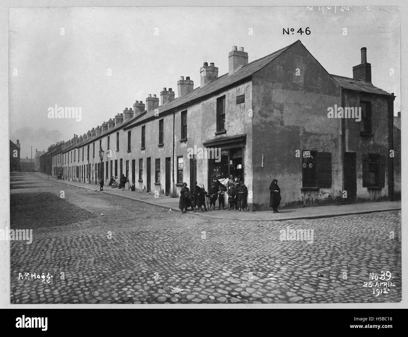 Hemsworth Street Area; Blenheim Street & Upper Malvern Street Stock Photo