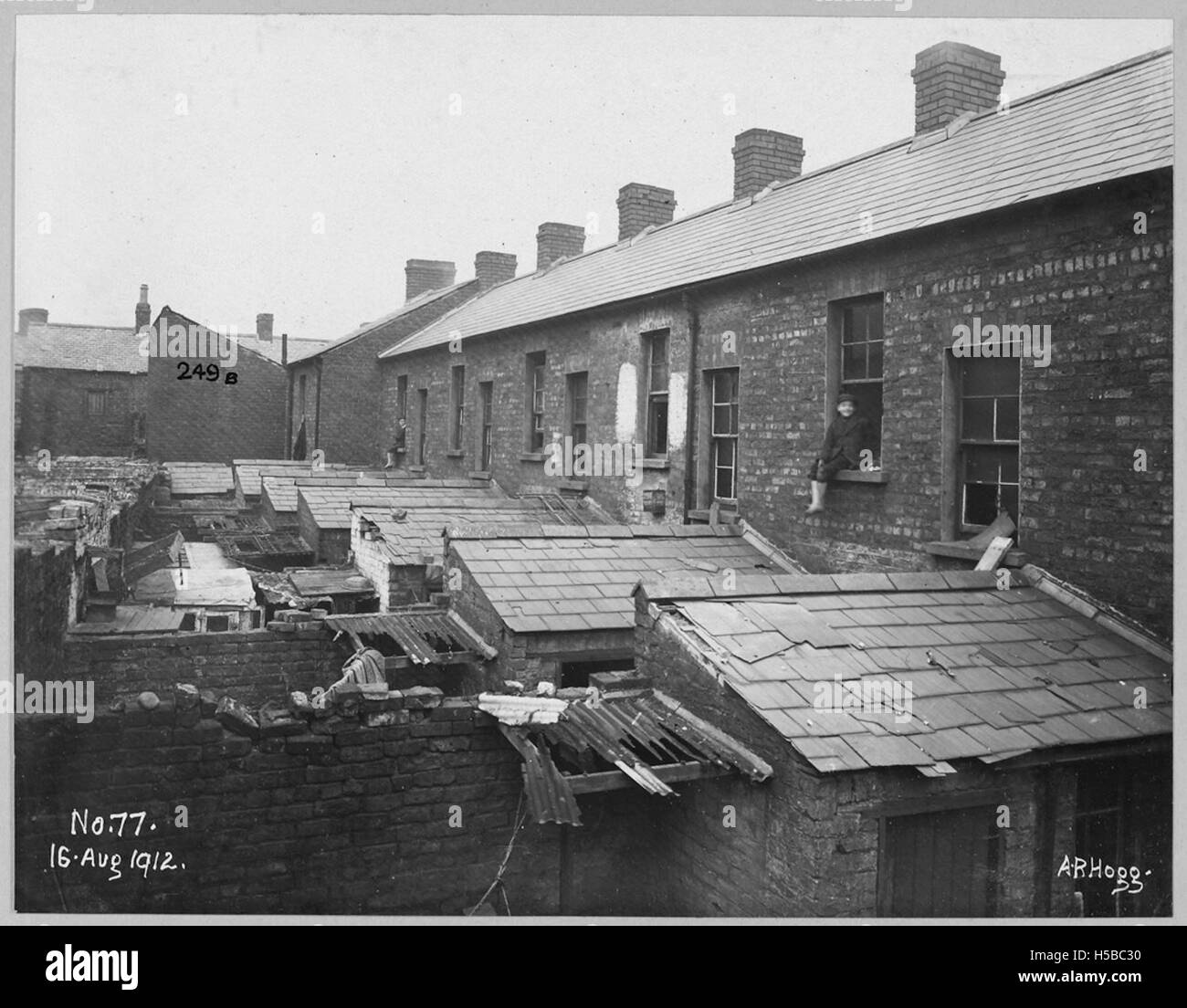 Hamill Street Area; Rere of houses west side Haslett Square or Galway's ...