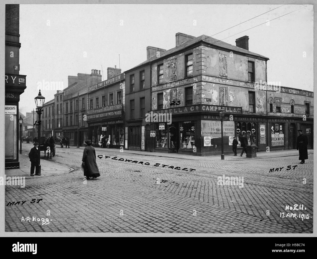 The B.C.A. (Building Control Act) 1911 plan includes numbers 15 to 23 ...