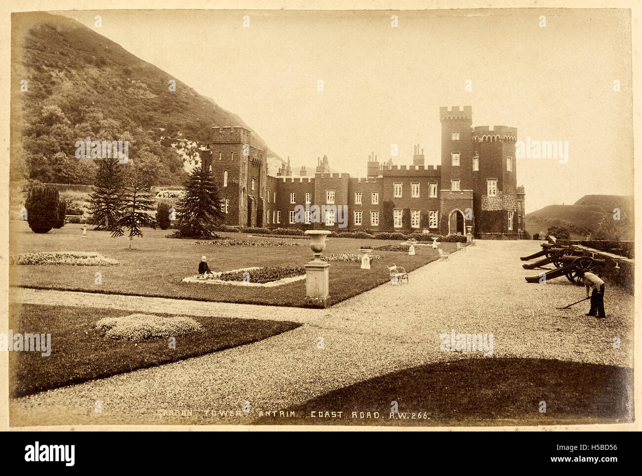 Garron Tower, Coast Road, Antrim Stock Photo Alamy