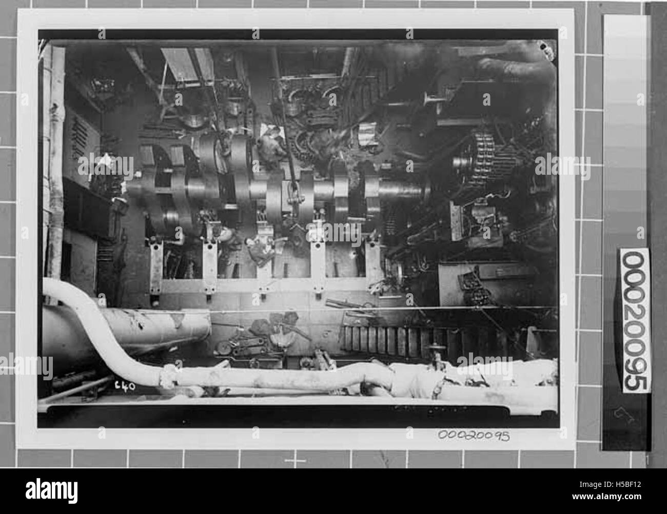 SS Triadic engine room Stock Photo Alamy