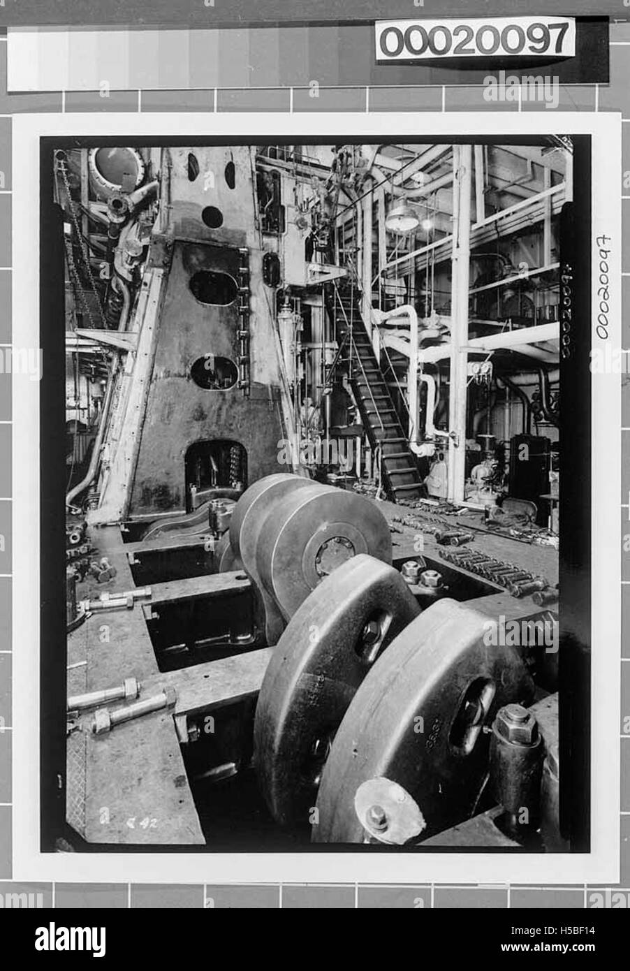 SS Triadic engine room Stock Photo Alamy