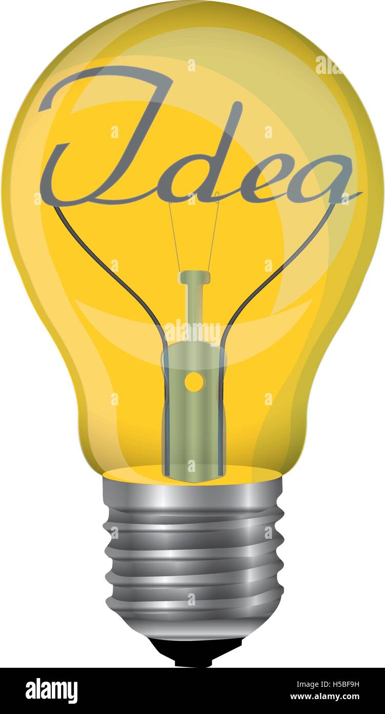 Illustration Vector Light Bulb Idea for the creative use in graphic