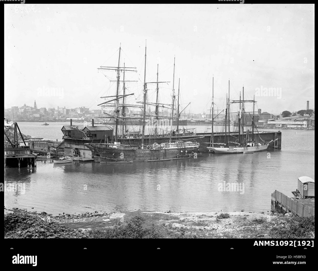 The historic dockyard Black and White Stock Photos & Images