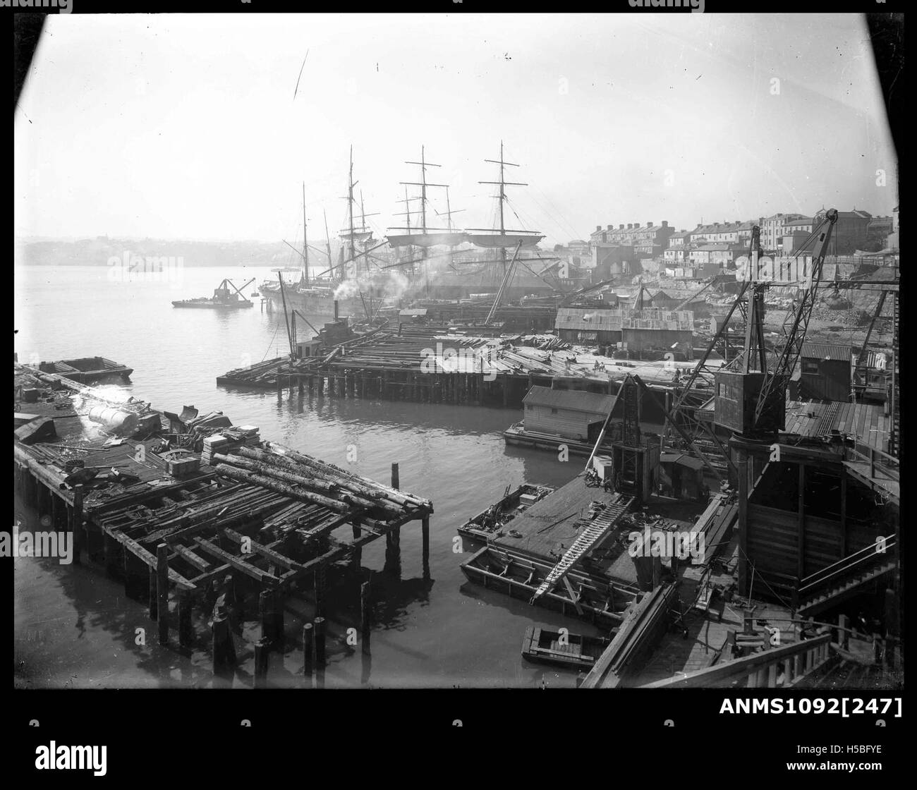 Old Dockyard Black and White Stock Photos & Images - Alamy