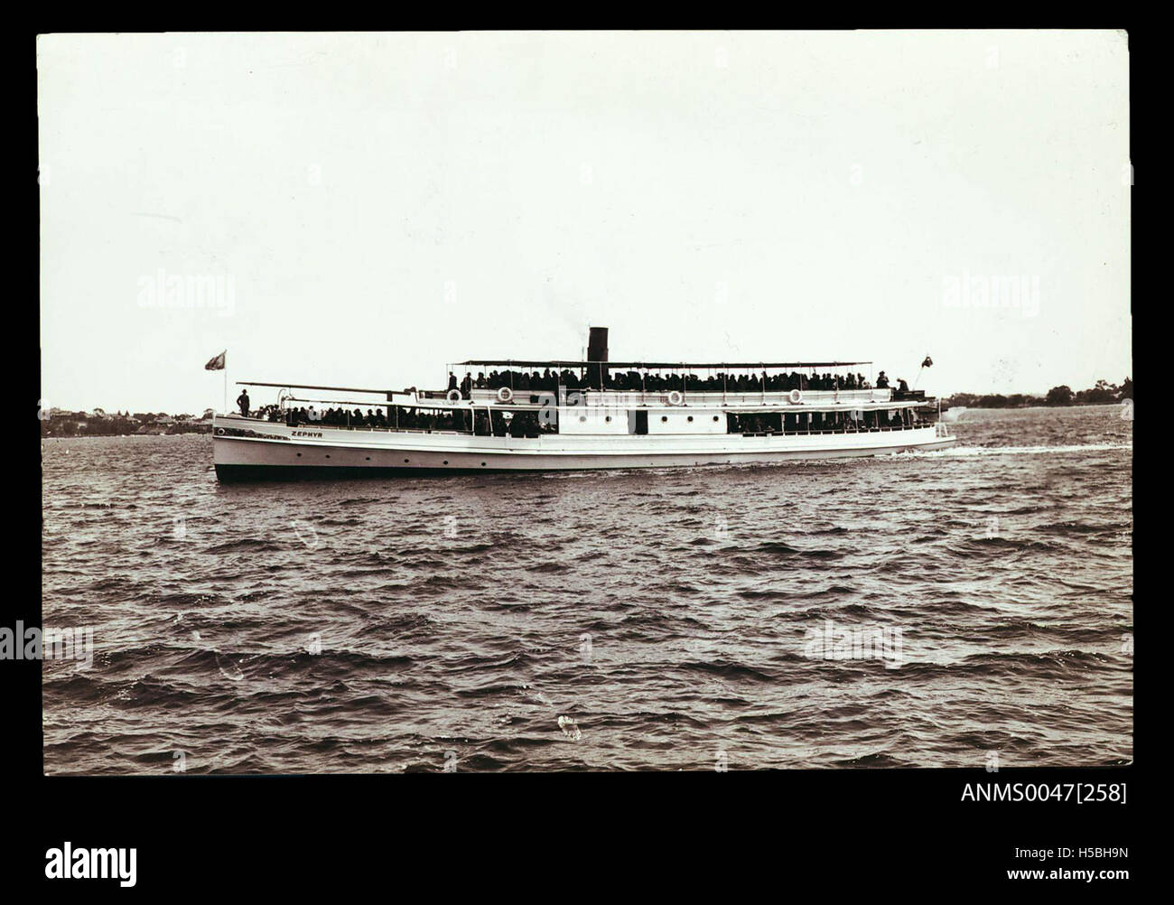 SS ZEPHYR possibly on Swan River, Western Australia Stock Photo
