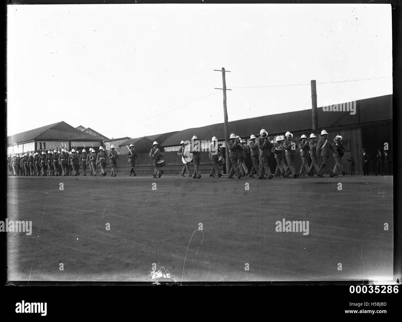 Marching band royal marines Black and White Stock Photos & Images Alamy