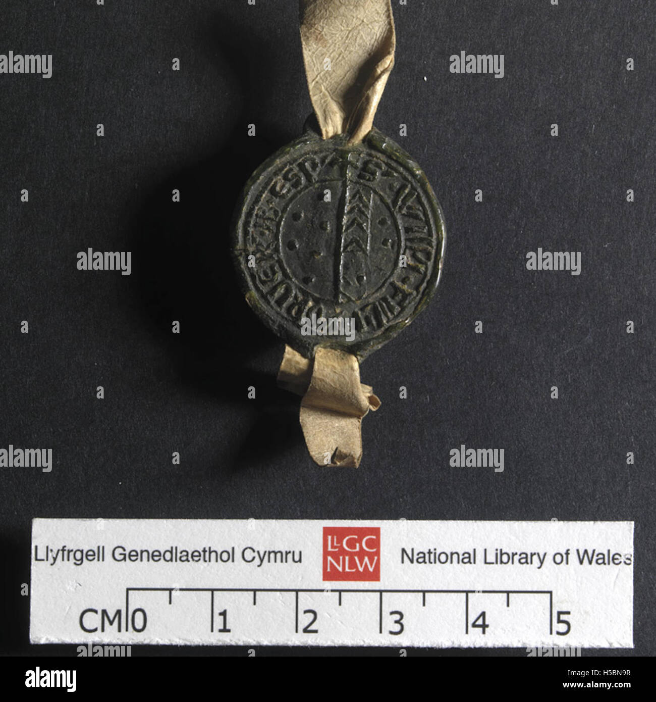 A historical document featuring the Penrice and Margam Deeds, with a ...