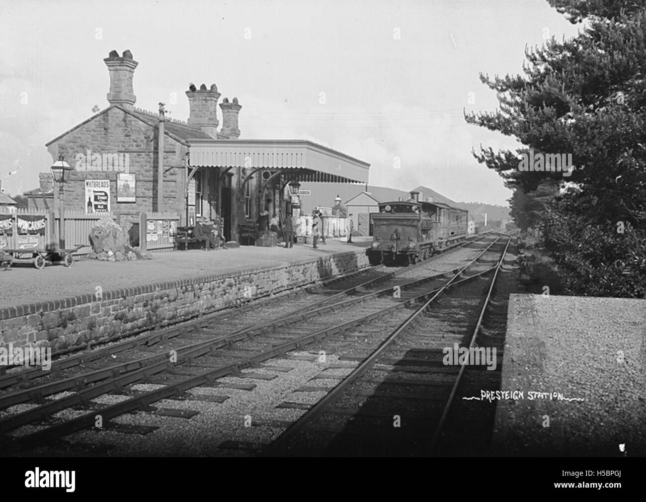 Presteign [i.e. Presteigne] station Stock Photo Alamy