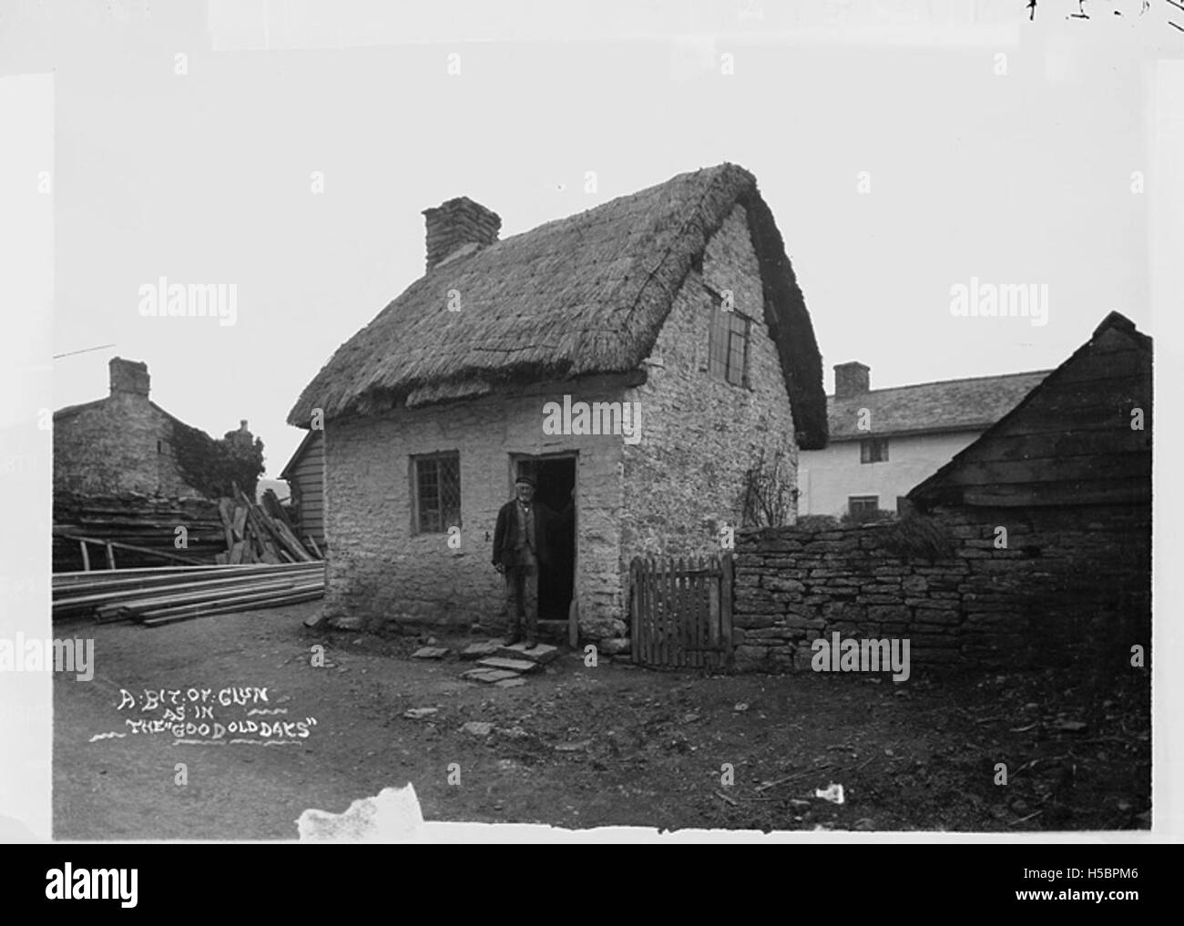 A bit of Clun as in the 'good old days' Stock Photo
