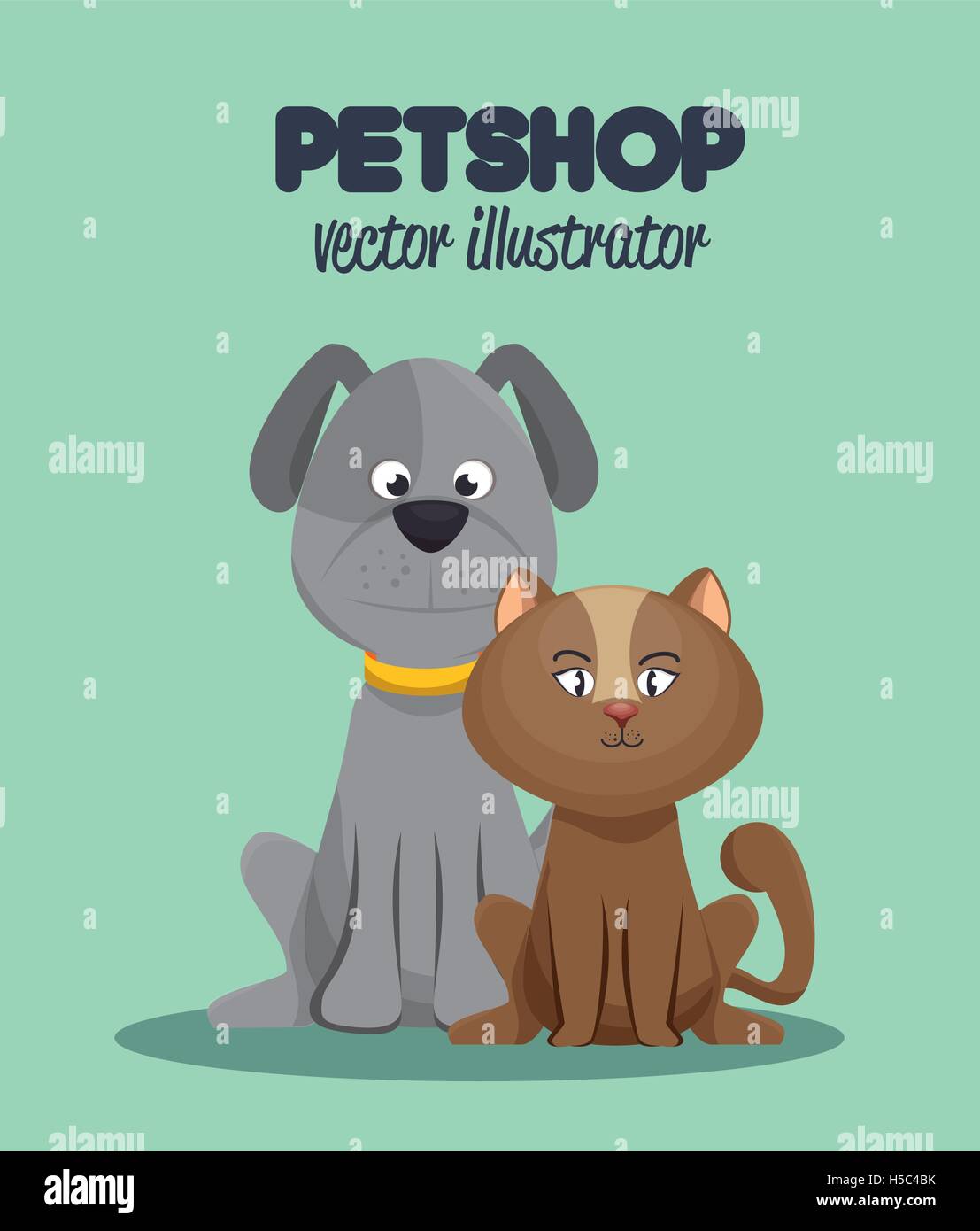 veterinary pet shop cat and dog graphic Stock Vector Image & Art Alamy