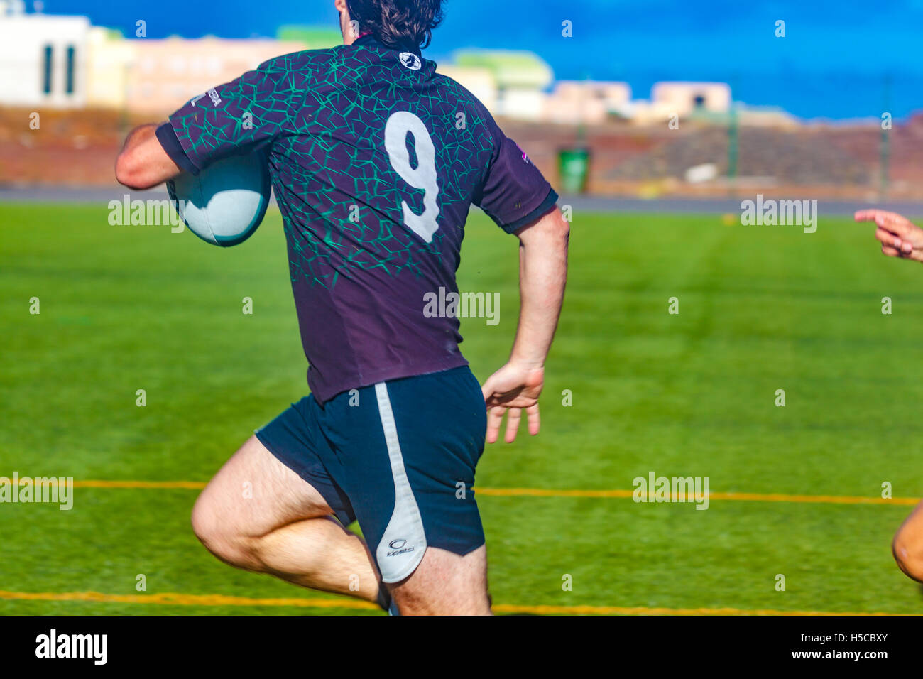 male adult rugby match Stock Photo - Alamy