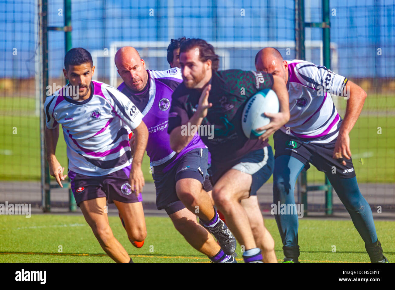 male adult rugby match Stock Photo Alamy