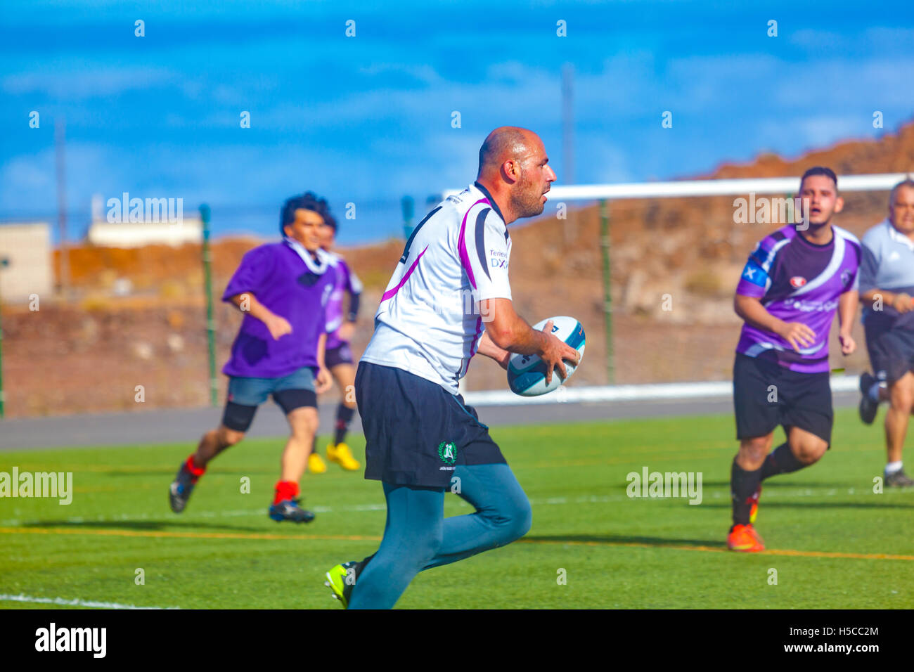 male adult rugby match Stock Photo - Alamy