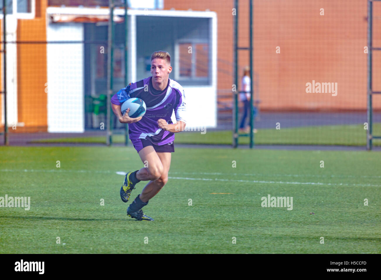 male adult rugby match Stock Photo - Alamy