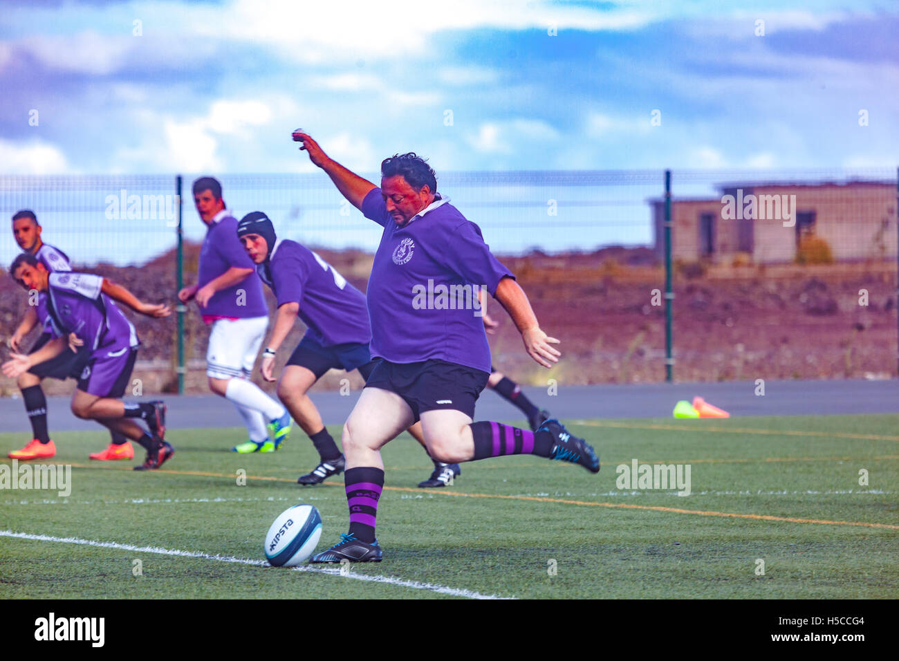 male adult rugby match Stock Photo - Alamy