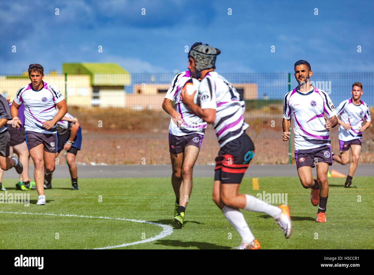 male adult rugby match Stock Photo - Alamy