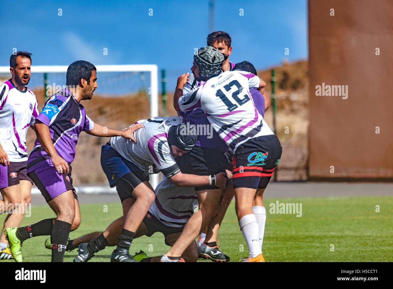 male adult rugby match Stock Photo Alamy