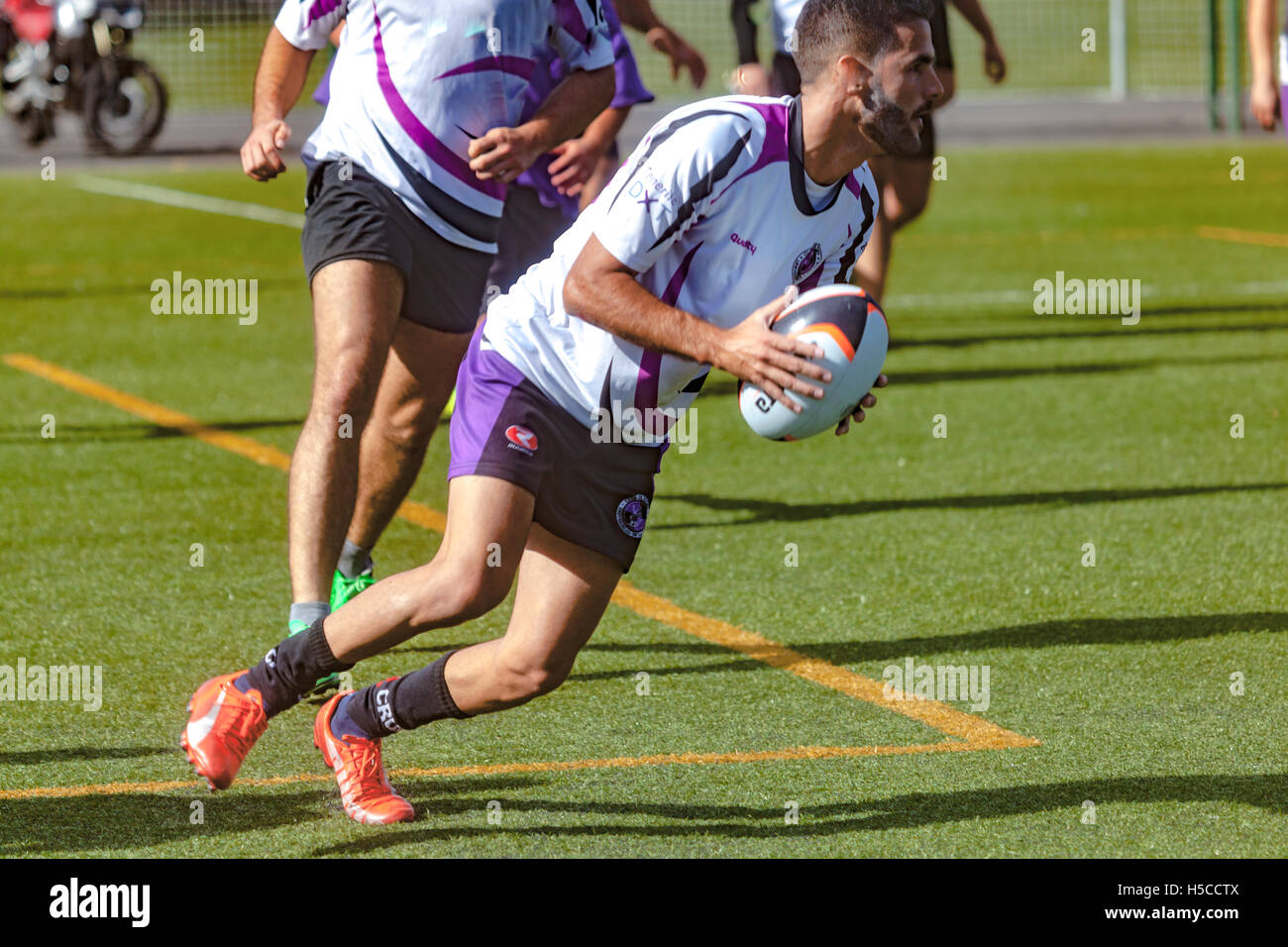 male adult rugby match Stock Photo - Alamy