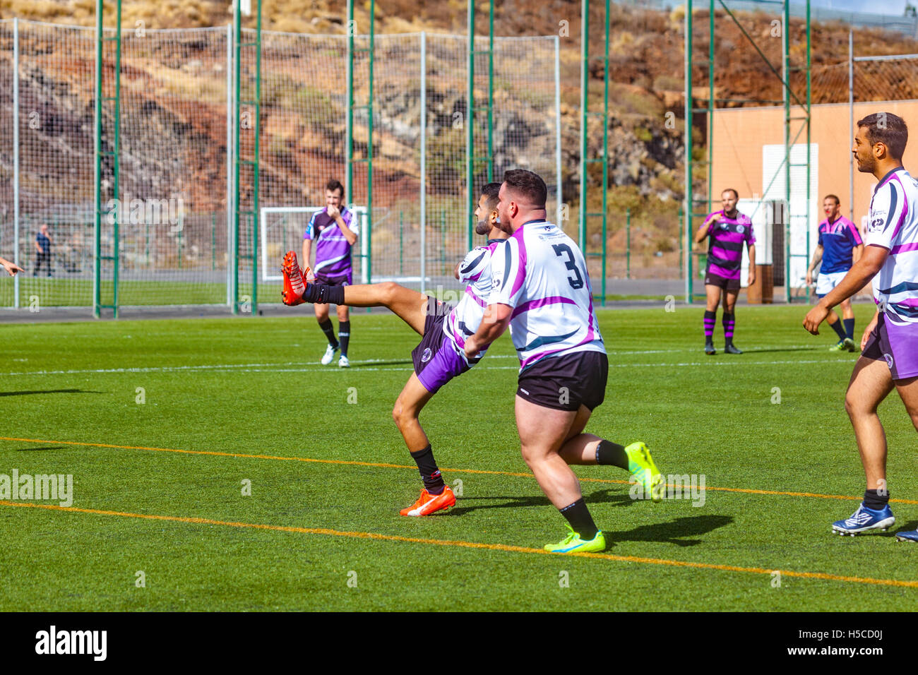 male adult rugby match Stock Photo - Alamy