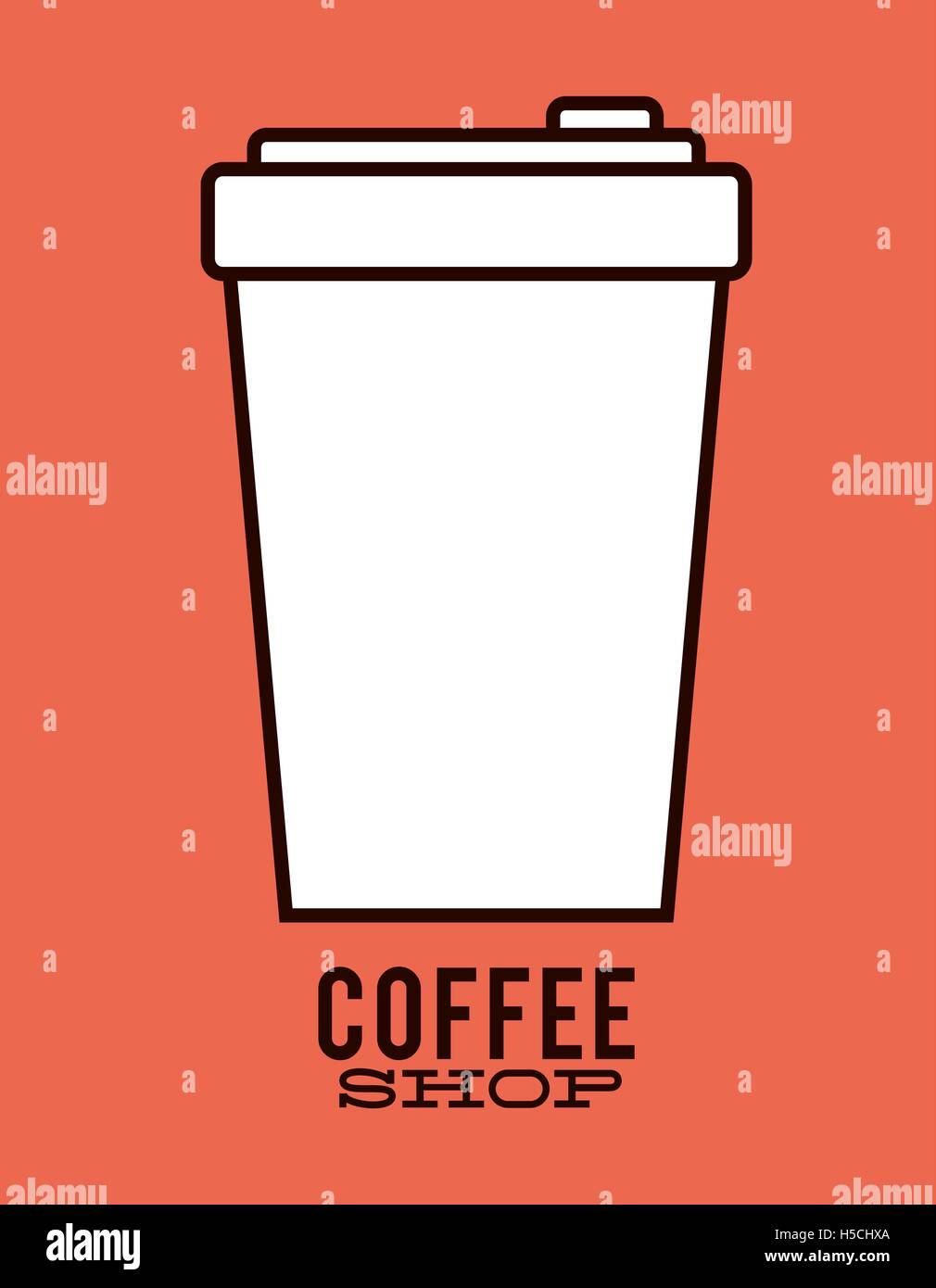 Disposable cup of Coffee shop design Stock Vector Image & Art Alamy