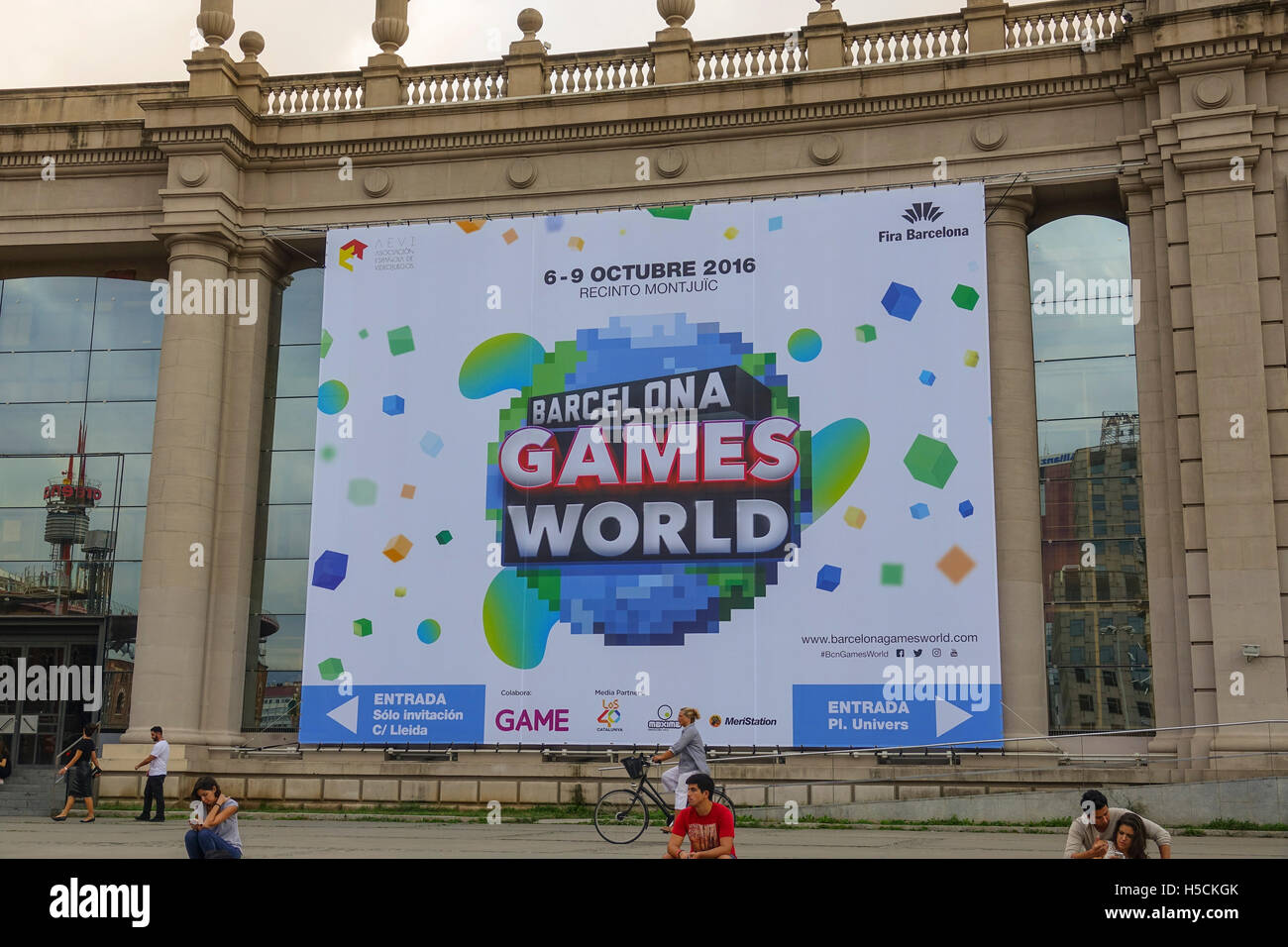 Games world convention in Barcelona Stock Photo Alamy