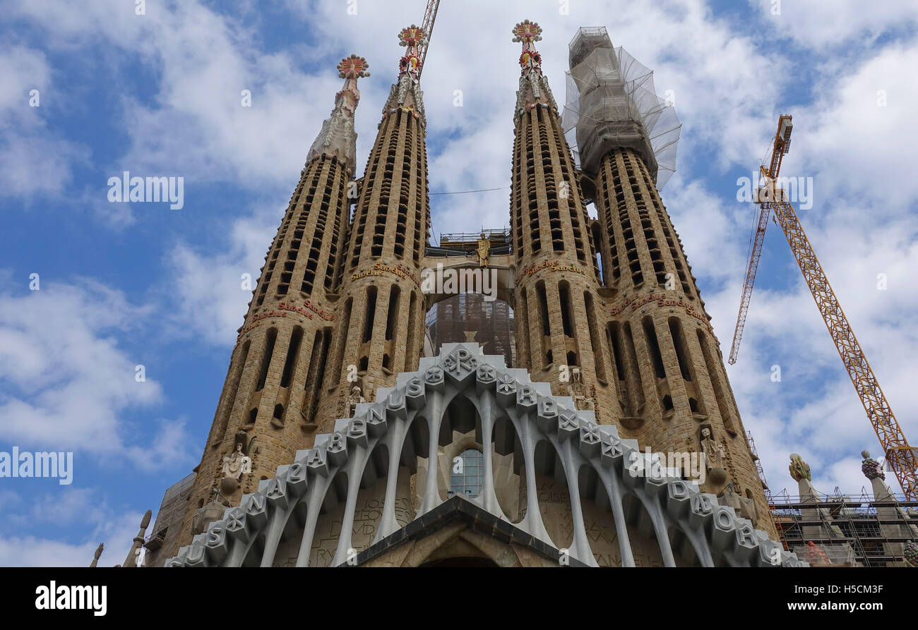 Famous cathedral Sagrada Familia in Barcelona Stock Photo Alamy