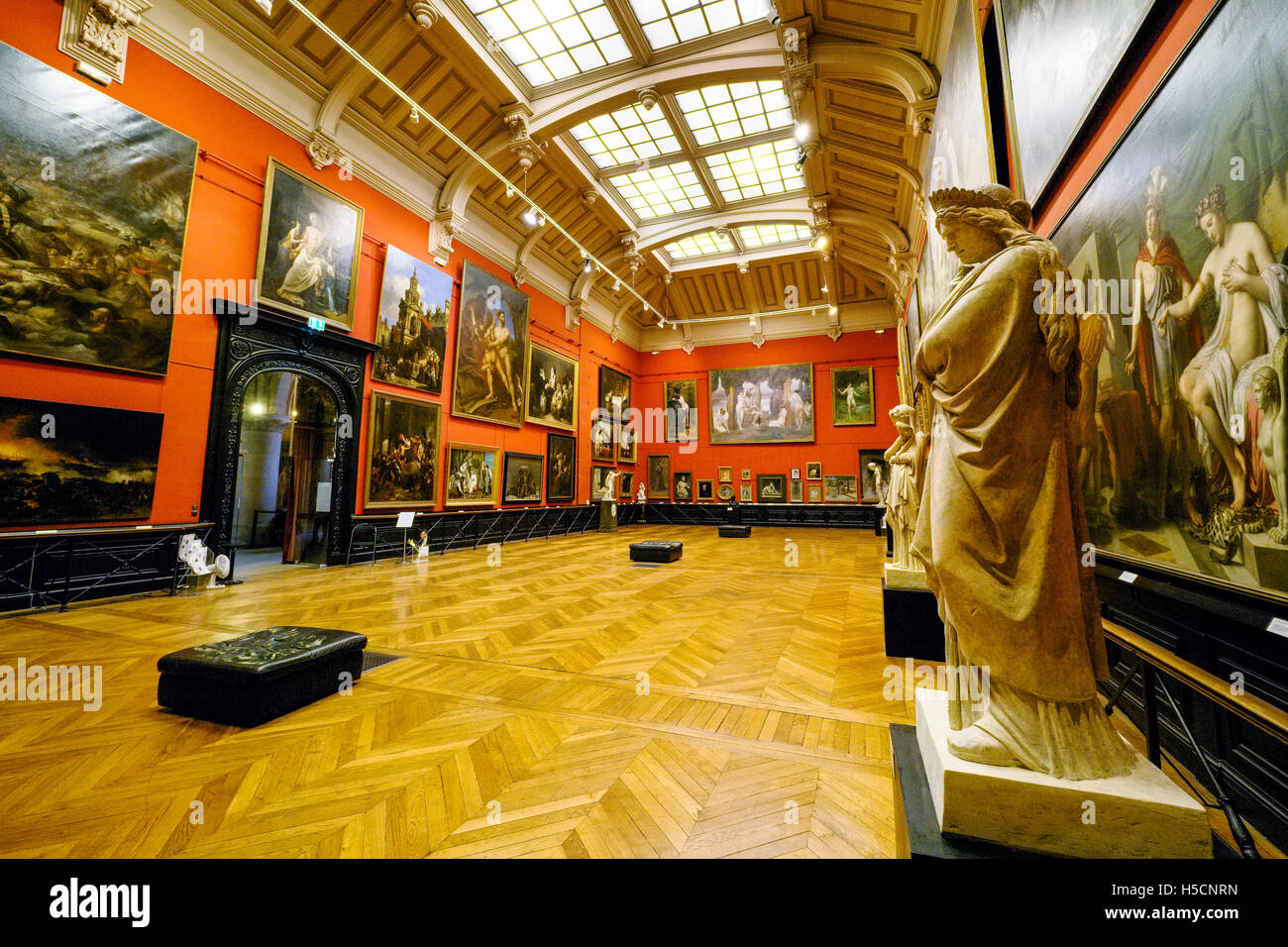 Painting gallery in Musee des Augustins, Toulouse, France Stock Photo