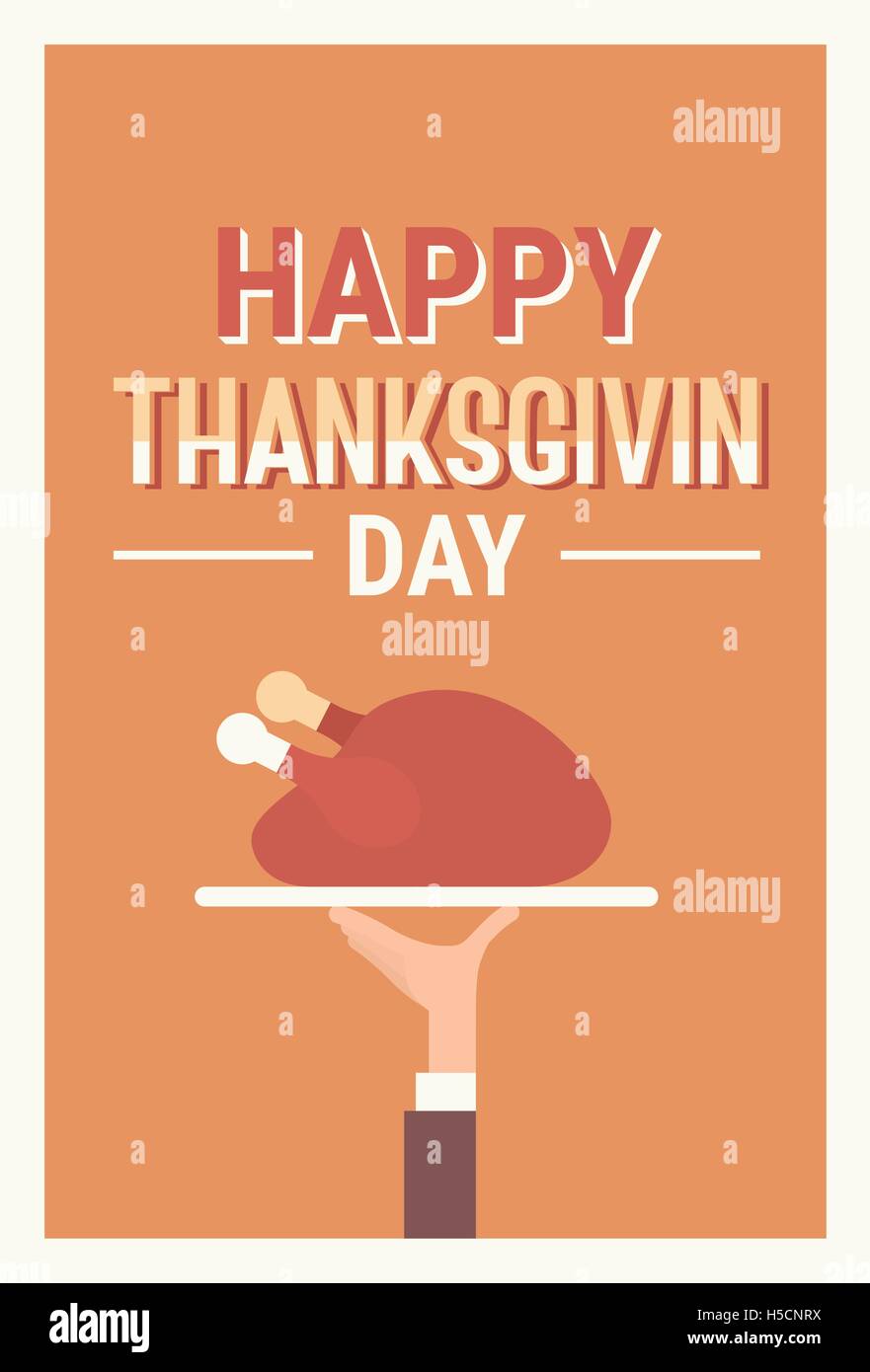 Thanksgiving Day Holiday Banner Greeting Card Stock Vector Image & Art ...