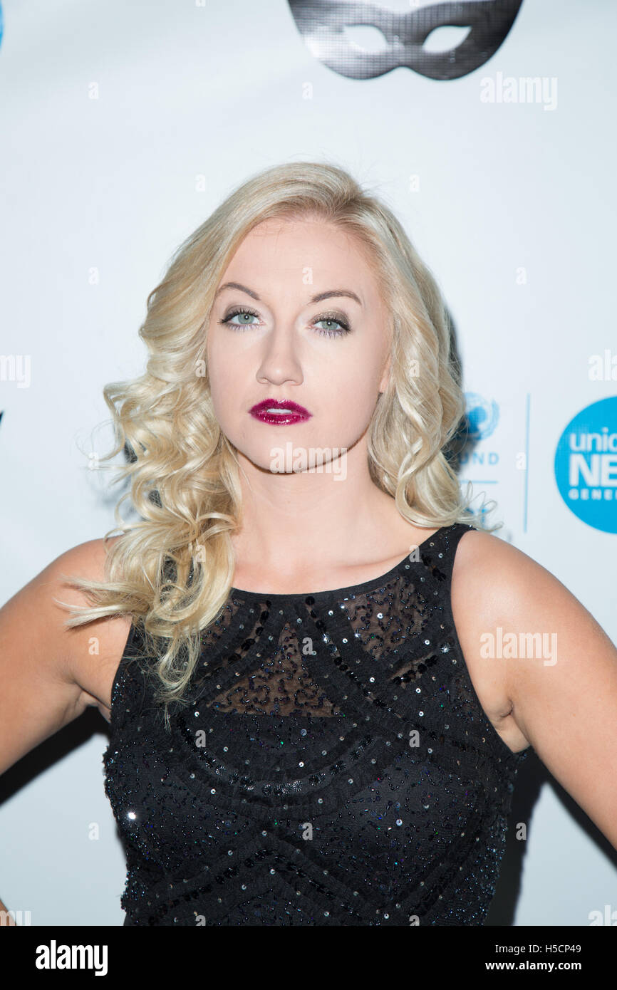 Laura Linda Bradley attends UNICEF Black & White Masquerade Ball at