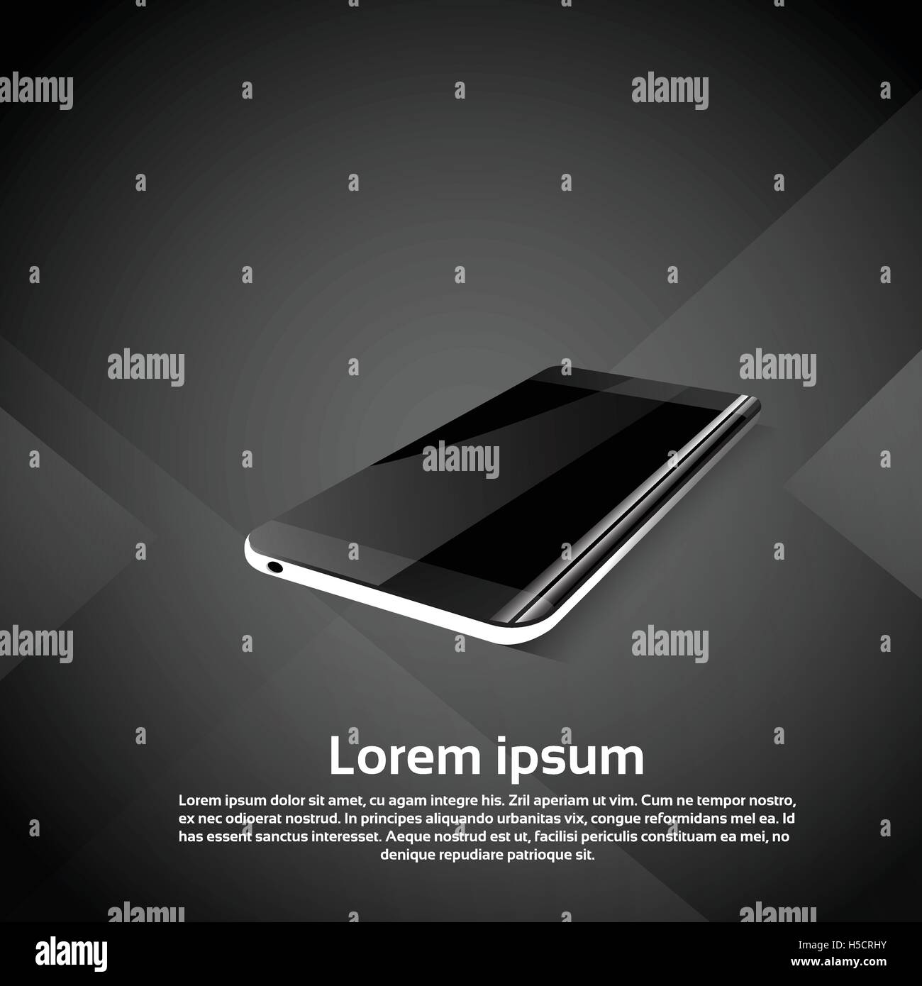 Cell Smart Phone Responsive Design Blank Screen Digital Device Icon ...