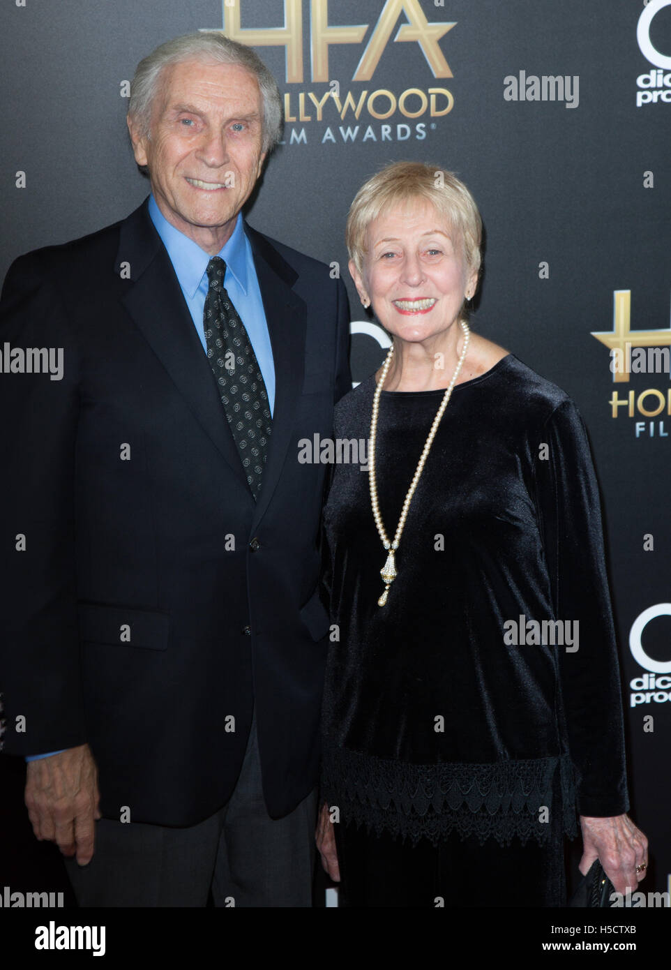 Peter Mark Richman and Helen Richman attends 19th Annual Hollywood Film Awards at the Beverly Hilton Hotel on November 1, 2015 in Beverly Hills,  California, USA Stock Photo